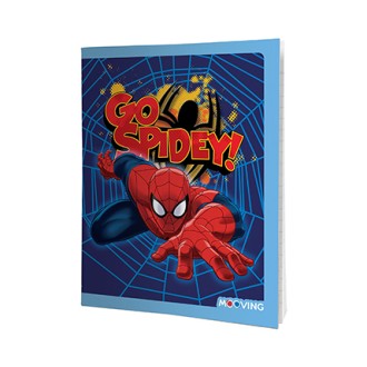 Cuaderno 16x21 spiderman tapa flexible 24 hs ray