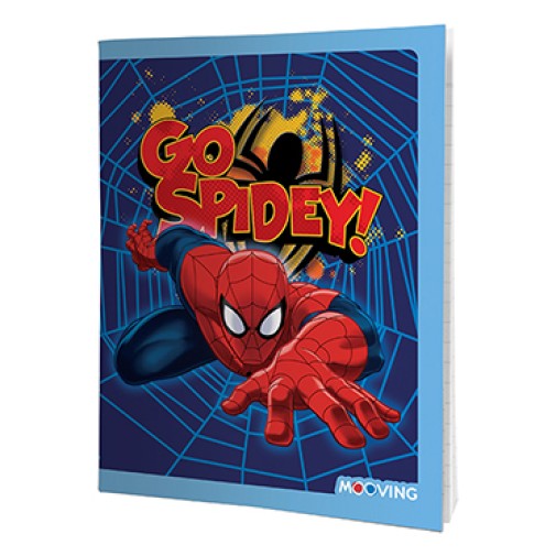 Cuaderno 16x21 spiderman tapa flexible 24 hs ray