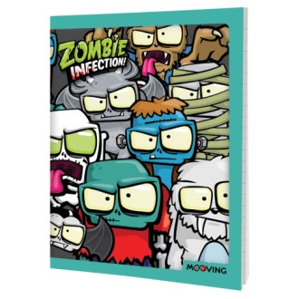 Cuaderno 16x21 zombie infection tapa flexible 48 hs ray abroch.