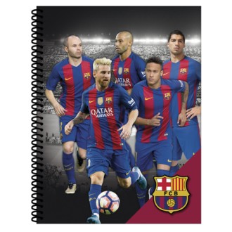 Cuaderno 29.7 barcelona tapa semirígida d 80 hs ray espiral