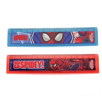 Regla x 15 cm spiderman c/u en bolsa